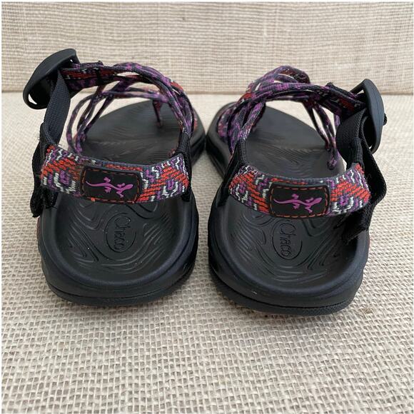 Chacos Boulder Z2 Purple Red Black Sandals, Hikers, Adjustable, Women's 8 - Picture 4 of 7